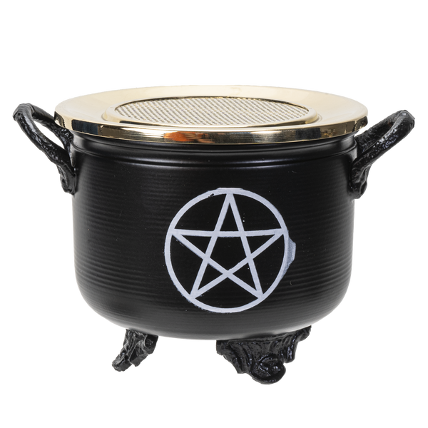 Aged Pentagram Wiccan Incense Burner 20.5cm