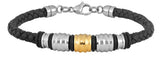 Moda Braided Leather Bracelet 316L