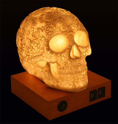 BULBING SKULL LAMP スカルランプ SKULL BULBING Optical Illusion 2D To 3D Table Lamp, Eco Friendly