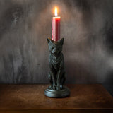 FAUST'S FAMILIEAR CAT CANDLEHOLDER C/18