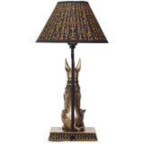 BRONZE ANUBIS LAMP C/1