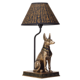 BRONZE ANUBIS LAMP C/1