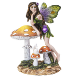 MUSHROOM FAIRY W/ BUNNY C/12