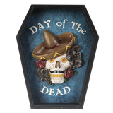 DAY OF THE DEAD COFFIN PLAQUE C/6