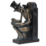 SKULL ON TOILET C/16