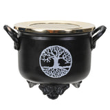 TREE OF LIFE CAULDRON INCENSE BURNER C/30