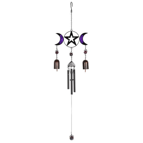 TRIPLE MOON  WIND CHIME WITH BELLS C/48