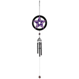 PURPLE PENTAGRAM WIND CHIME C/48