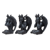 HEAR, SPEAK, SEE NO EVIL BAPHOMETS C/24