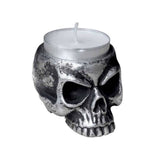 SKULL T-LIGHT CANDLE HOLDER C/48