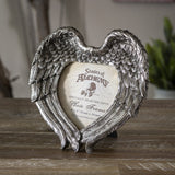 WINGED HEART PICTURE FRAME (4" X 4") C/24