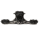 BLACK ROSE TRIPLE VOTIVE HOLDER C/12