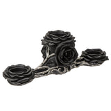 BLACK ROSE TRIPLE VOTIVE HOLDER C/12