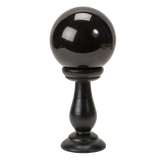 SMALL BLACK CRYSTAL BALL ON STAND C/12