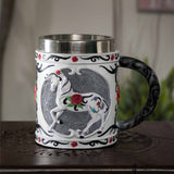 TRIBAL ROSE TANKARD