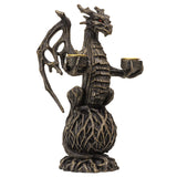 FOREST DRAGON CANDLEHOLDER C/12