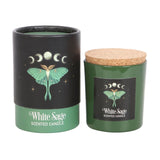 DARK FOREST LUNA MOTH WHITE SAGE CANDLE C/24