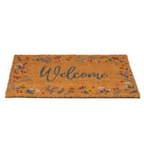 WELCOME FLORAL DOORMAT C/10