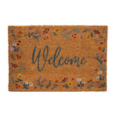 WELCOME FLORAL DOORMAT C/10