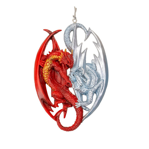 FIRE AND ICE DRAGON ORNAMENT