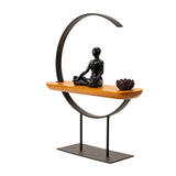 MEDITATION CHAKRA METAL/ WOODEN STAND C/8