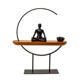 MEDITATION CHAKRA METAL/ WOODEN STAND C/8