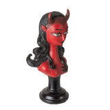 LADY DEVIL BUST W/LED LIGHT C/12