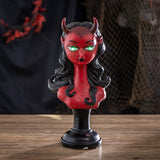 LADY DEVIL BUST W/LED LIGHT C/12