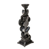 TRIPLE MOON W/SNAKE CANDLEHOLDER C/3