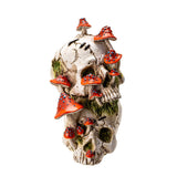 SKULL WITH MUSHROOMS C/8