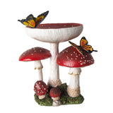 TOADSTOOL MUSHROOMS W/BUTTERFLIES C/4
