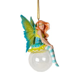 CLOVER BUBBLE RIDER FAIRY ORNAMENT C/32