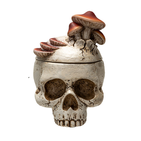 MUSHROOM SKULL STASH BOX C/24