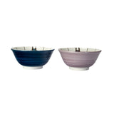 FLW 2PC MED BOWL SET IMPERIAL HOTEL PEACOCK 6"D C/16 MIN OF 2