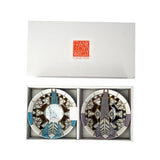 FLW 2PC MED BOWL SET IMPERIAL HOTEL PEACOCK 6"D C/16 MIN OF 2