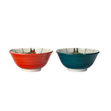 FLW 2PC MED BOWL SET IMPERIAL HOTEL PEACOCK 6"D C/16 MIN OF 2