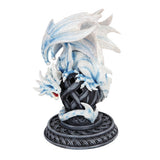 DISC-WHITE DRAGON CONE INCENSE HOLDER C/6