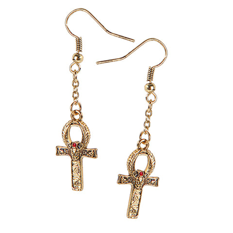 SCARAB CROSS EARRINGS C/60