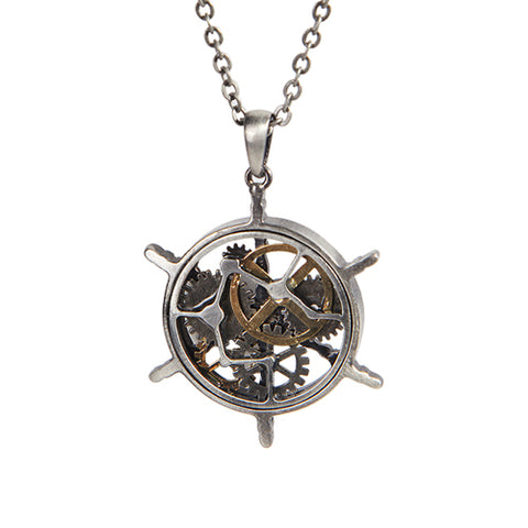 Steampunk Helm Necklace