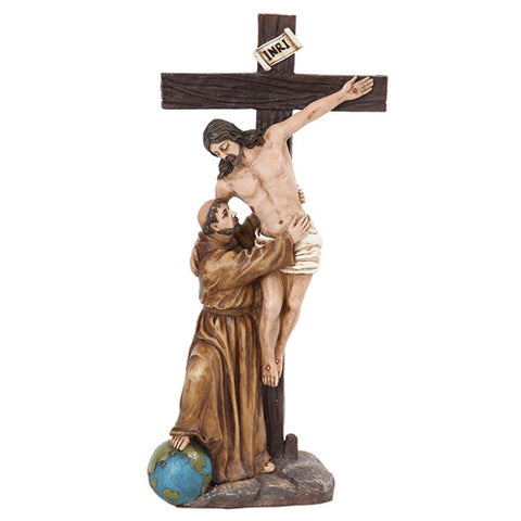 St. Francis with Christ on Crucifix