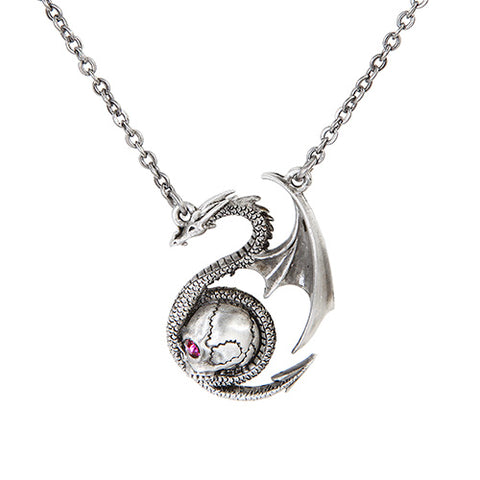 Dragon with Skull Necklace