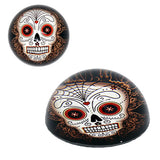 DOD Skull Glass Paperweight