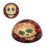 DOD Skull Glass Paperweight