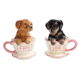 ^ DACHSHUND TEACUP S & P C/48 MINIMUM OF 4