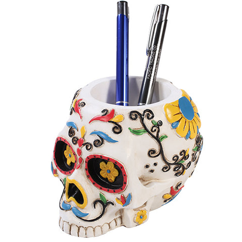 D.O.D Skull Utility Holder White