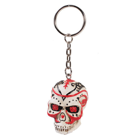 ^D.O.D SKULL KEY CHAIN WHITE C/288
