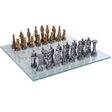 ^EGYPTIAN VS ROMAN CHESS SET, C/4