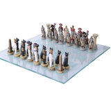 EGYPTIAN VS ROMANS CHESSMEN, C/4