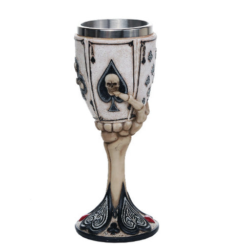 POKER SKULL GOBLET C/12