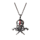DISC-SKULL GUNSLINGER NECKLACE C/60 MINIMUM OF 2